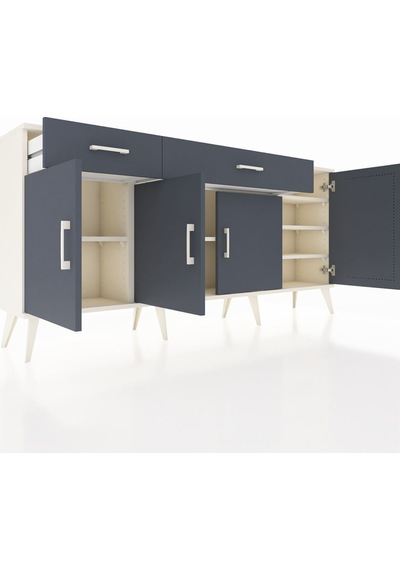 Arges Konsol 5 Raflı 2 Çekmeceli 4 Kapaklı 176x30x83 Aytaşı-antrasit/antrasit Antrasit/antrasit Arges Konsol 5 Raflı 2 Çekmeceli 4 Kapaklı 176x30x83 Aytaşı-antrasit/antrasit Antrasit/antrasit