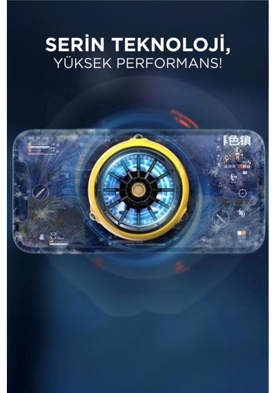 Acc-20 Kablolu Cep Telefonu Soğutma Fanı Gamer Oyuncu Radyatör Soğutucu