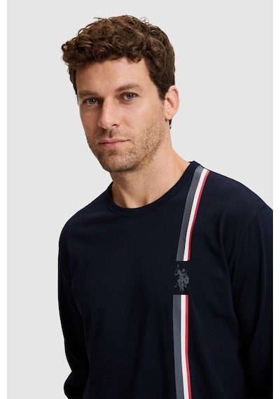 U.S. Polo Assn. Erkek Lacivert Pijama Takımı 50333255 Vr033