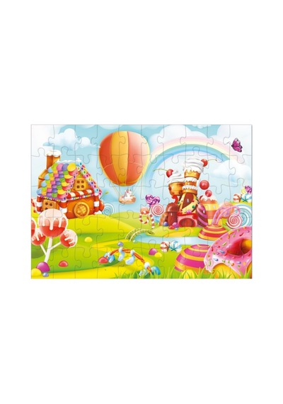 Star Puzzle 2x50 Parça Çocuk Puzzle - Şeker Diyarı 1 Adet