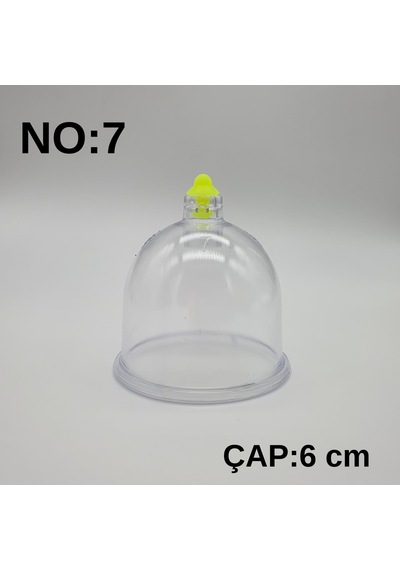 Hacamat & Masaj Kupası No:7 Silikon Tıpalı 10 Adet