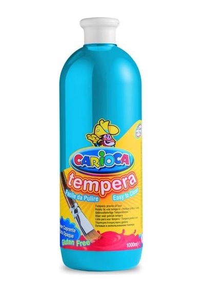 Carioca Tempera Yıkanabilir Poster Boya 1000 Ml.  Mavi