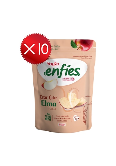 Yayla Enfies Freeze Dried Elma 15 G X 10 Adet