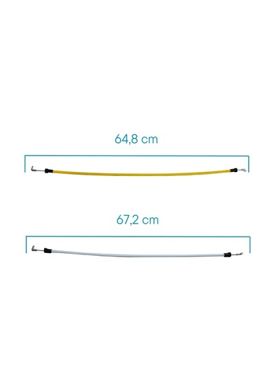 Mercedes Axor, Atego için Kapı İç Açma Teli- Sağ-Sol-SET(Çap:6.10mm)