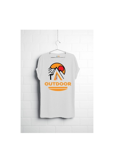 Noıssey Sarı Etiket Milo Quel Kamp Temalı Baskılı T-shirt - W Cm202030w Beyaz