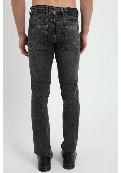 Erkek Slim Fit Gri Jean-19305