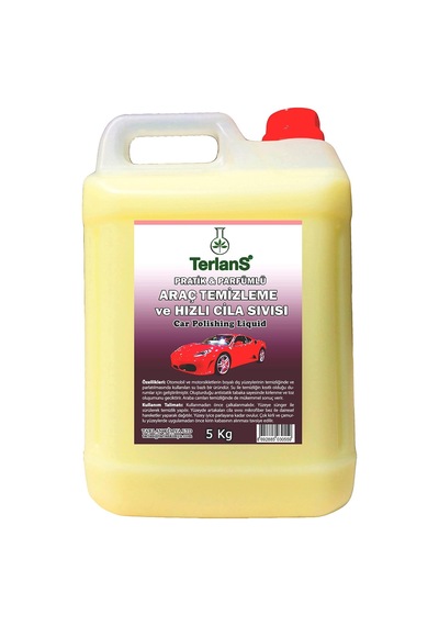 Araç Temizleyici & Parlatıcı Hızlı Cila 5 Kg + Mikrofiber Bez Boyalı Yüzey, Plastik Aksam Temizleme Parfümlü Quick Detailer, İz Bırakmaz Parlaklık
