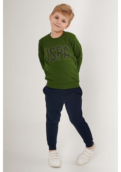 U.s. Polo Assn Strip Yeşil Erkek Çocuk Eşofman Takımı