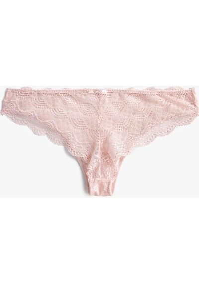 Koton Dantelli Brazilian Külot Pembe 3wlk30089mk 3WLK30089MK258 Gül