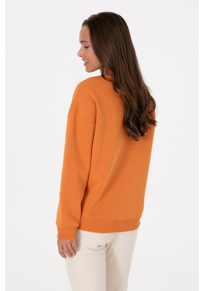 U.S. Polo Assn. Kadın Bakır Şardonlu Bisiklet Yaka Basic Sweatshırt 50313586-VR182