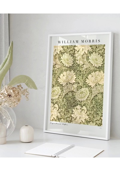 Çerçevesiz Poster William Morris Kasımpatı Deseni