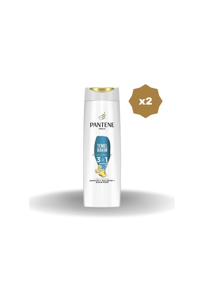 Pantene Temel Bakım 3'ü 1 Arada Şampuan 400 Ml - 2 Adet
