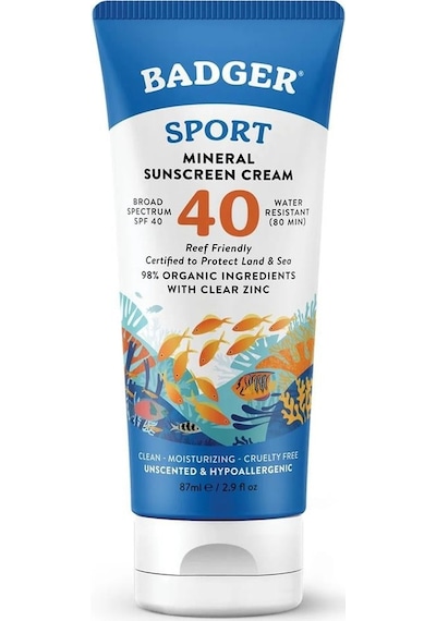 Badger Clear Zinc Kokusuz Güneş Kremi SPF 40 87 ML Badger Clear Zinc Kokusuz Güneş Kremi SPF 40 87 ML