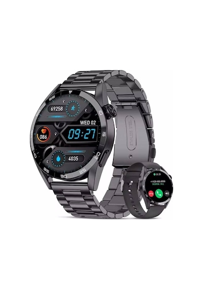 Erkek Kol Saati Akıllı Saat Amoled Ekran 3 Kordonlu Smart Watch 4 Pro