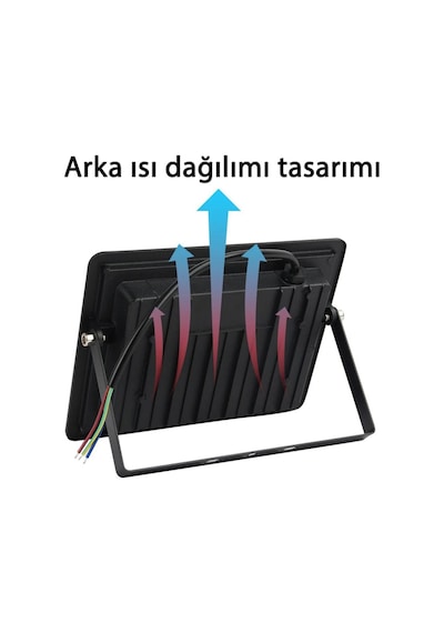 Led Projektör 50 W Beyaz İp 66 Su-toz Geçirmez 2200 Lm Smd Led Yüksek Işık