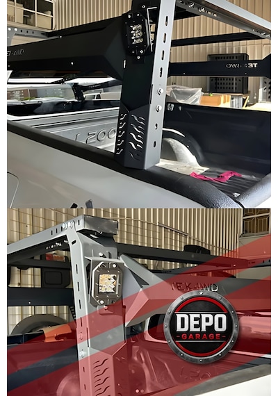 Ford Ranger Tam Uyumlu Lazer Kesim Işıklandırmalı Çadır Rollbar