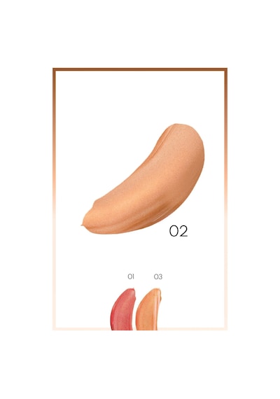 Note Cosmetique Drop Highlighter Işıltılı Likit Aydınlatıcı - 02 Charming Desert