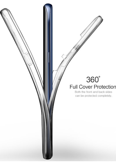 Teknomoda Samsung Galaxy Uyumlu A34 Kılıf 360 Şeffaf Ön Arka Korumalı Şeffaf Silikon