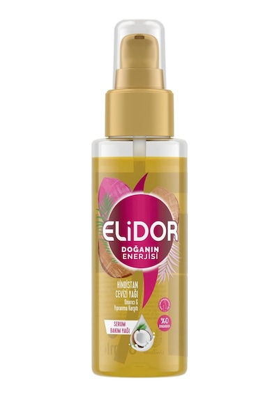 Elidor Güçlü Saç Uçları İçin Hindistan Cevizi Saç Yağı 1 Paket 1 X 80 Ml