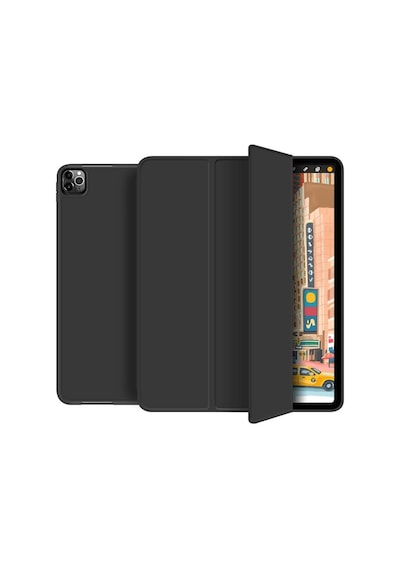 Schulzz Apple Uyumlu iPad Pro 11 İnç 1-2-3-4 Nesil 360 Derece Döner Uyku Modlu Kalem Bölmeli Manyetik Smart Kılıf