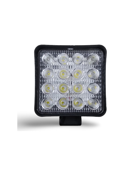 Niken 16 Ledli Kare ECO Seri 27-22W 12V 24V  Çalışma Lambası