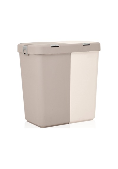 Duo Laundry Çamaşır Sepeti - Bej / Krem - 80 Lt Çok Renkli