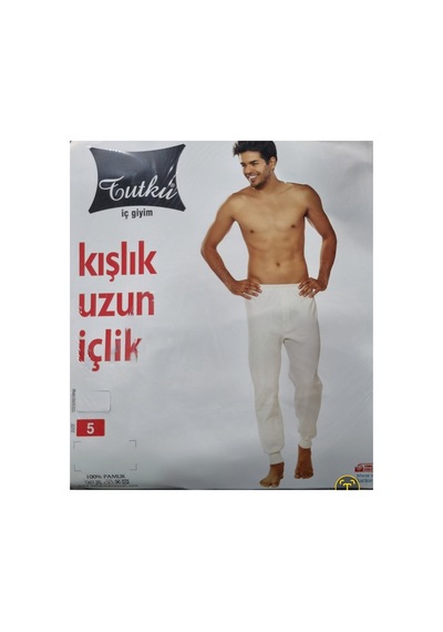 Uğur Bebe Tutku Yeni Sezon Erkek %100 Pamuk Krem Renk Kışlık Uzun Alt İçlik Krem Krem
