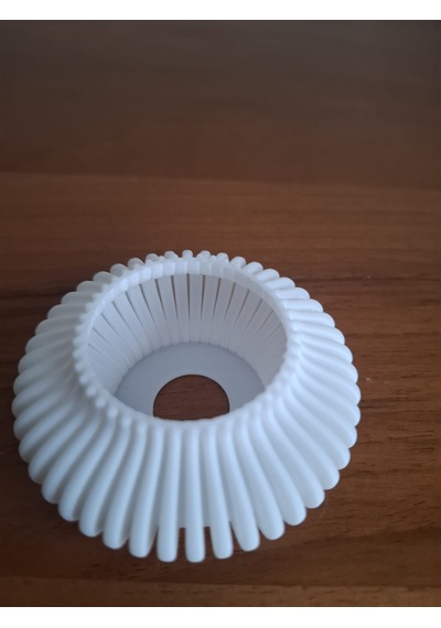 İkili Elmas Çizgili Tealight Mumluk Beyaz