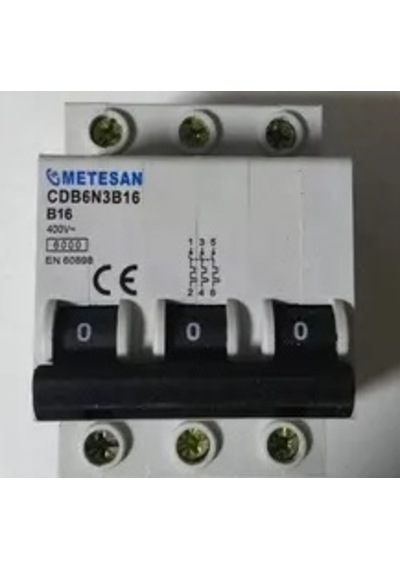 Metesan Trifaze W Otomat Ts Li 3x16A