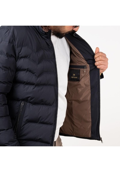 Montesori Slimfit Kapitone Erkek Mont