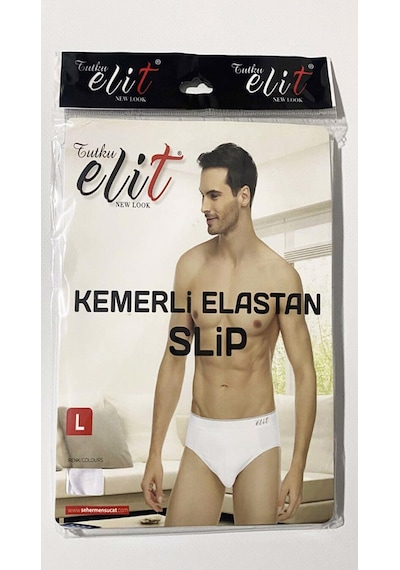 Tutku Elit Erkek Likralı İnce Bel Kemerli Slip Külot 1351 - 3 Adet