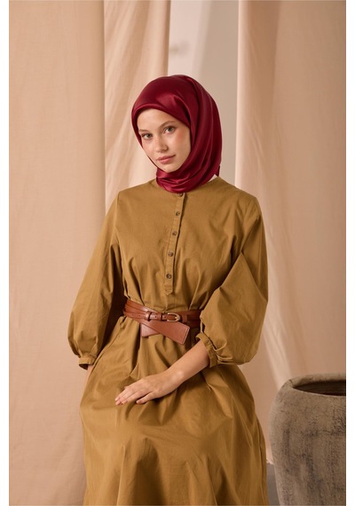 Silk Home Düz Shiny Eşarp 75006-74 kırmızı
