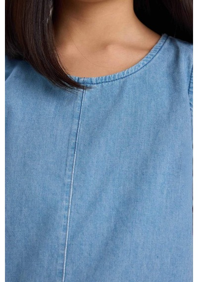 DeFacto Kız Çocuk Kolsuz Jean Bluz E6194A825SMNM28