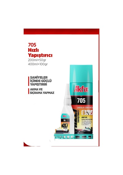 705 Üniversal Hızlı Yapıştırıcı B100gr+400ml Ga065