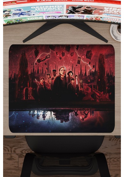 Stranger Things V1 48x40 Xl Gaming Kauçuk Kaymaz Taban Mouse Pad Fare Altlığı