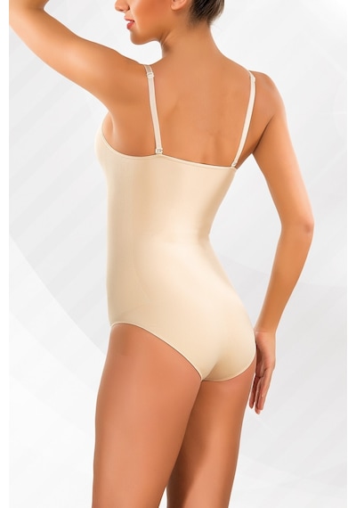 Kadın Ten Korseli Body 9016 Ten