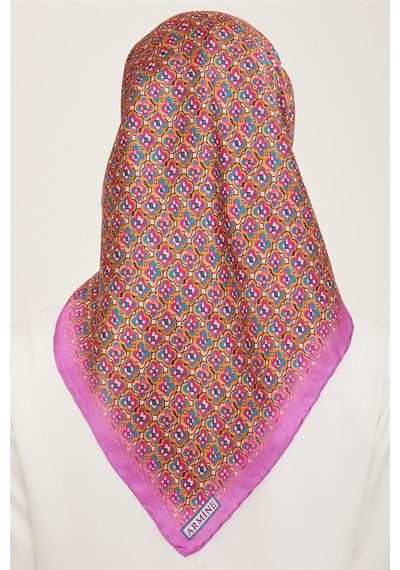 Armine Twill İpek Eşarp 24ya9134 03 - Desenli