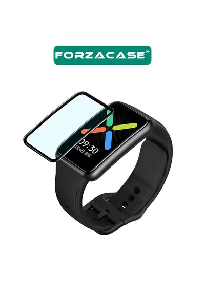 Forzacase Oppo Watch 46mm İle Uyumlu Çerçeveli Tam Kaplayan 3d Pet Ekran Koruyucu Film - Fc016