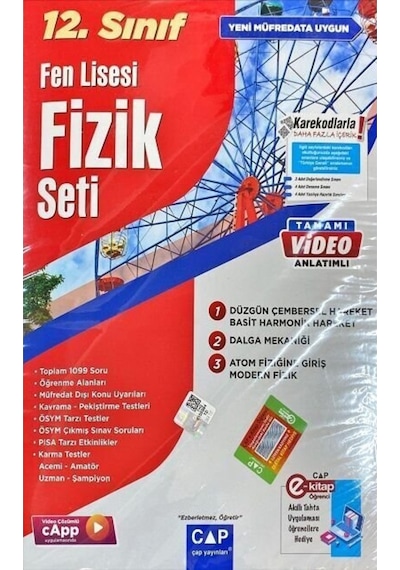 12.Sınıf Fizik Fen Lisesi Set -  Çap Yayınları