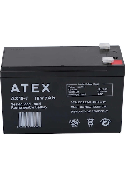 Atex Ax12-7 12v 7ah Akü