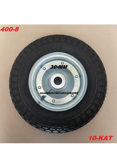 Bls 400-8 Havalı Teker Ağır Yük Taşıma Tekeri 600kg Havalı Tekerlek 10 Kat Mil Çapı 30mm