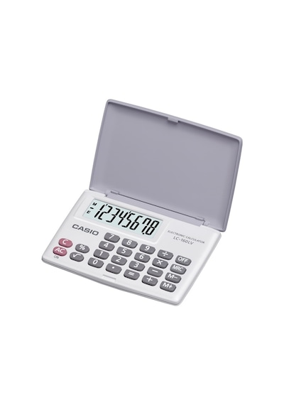 Casio LC-160LV-WE Cep Tipi 8 Hane Hesap Makinesi