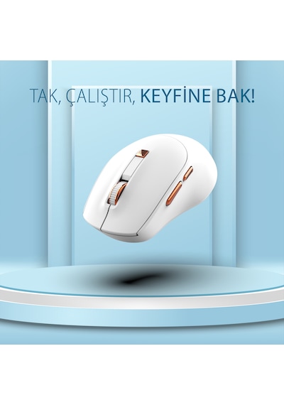 Iwm-244r 2.4ghz Kablosuz Optik Mouse Ergonomik Tasarım, Sessiz