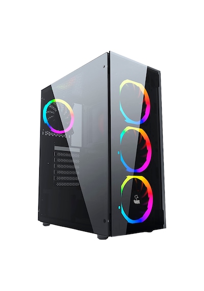 Gametech Ares Rainbow 4x120 MM Fanlı Oyuncu Bilgisayar Kasası Gametech Ares Rainbow 4x120 MM Fanlı Oyuncu Bilgisayar Kasası