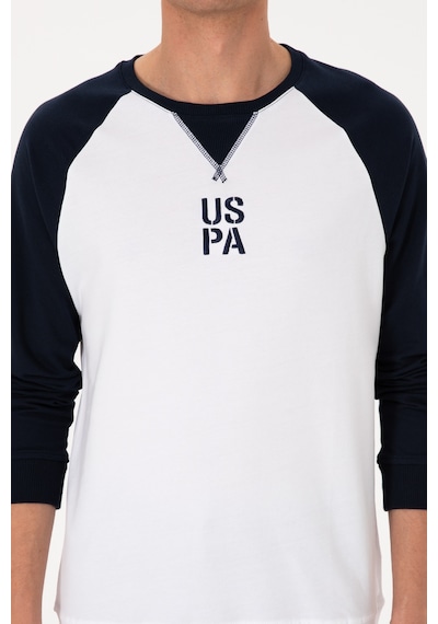 U.S. Polo Assn. Erkek Bisiklet Yaka Regular Fit Lacivert İnce Sweatshirt 50315420-VR033
