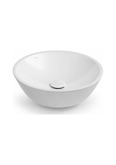 Isvea Sistema Y Soft Tezgah Üzeri Çanak Lavabo 45 Cm, Batarya Deliksiz Beyaz 10sy66045