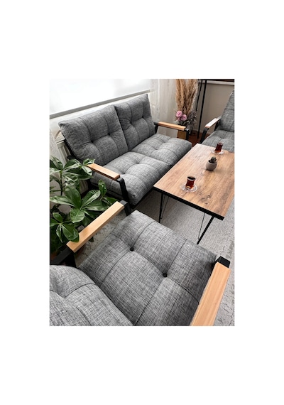 Gülizar,model, Balkon, Bahçe, Cafe, Metal Koltuk Takımı, Bahçe Takımı , Çay Seti, 2+1+1+sehpa