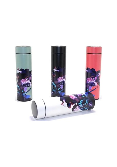 Jenerik Anime Baskılı Digital Göstergeli Termos 500 Ml Alk381 Çok Renkli