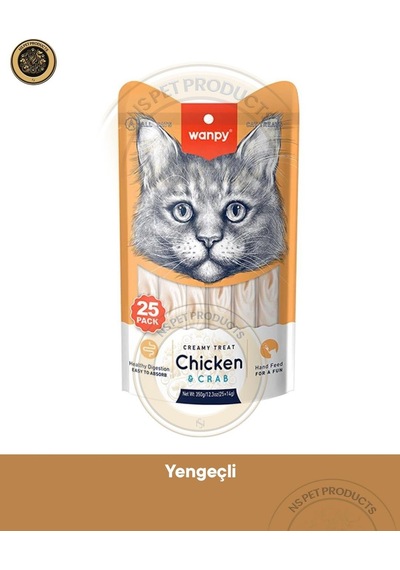 Wanpy Tavuk-yengeç Krema Kedi Ödülü 25x14gr