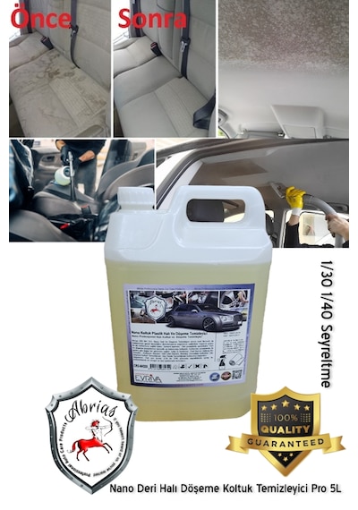 Abrias Nano Halı Leke Deri Ve Döşeme Temizleyici Pro 5kg 1/40